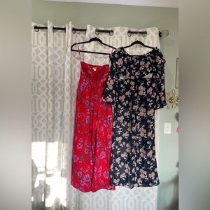 Romper and 2 piece set floral outfits